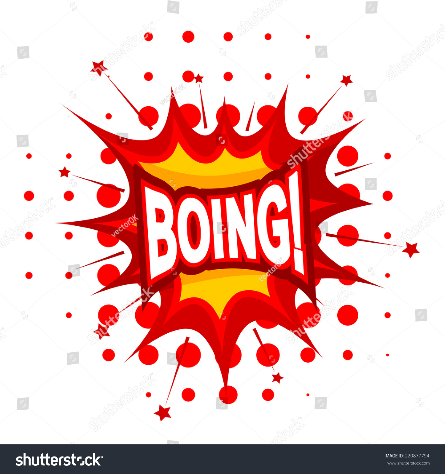 Free download Cartoon Boing On White Background Vector Stock Vector