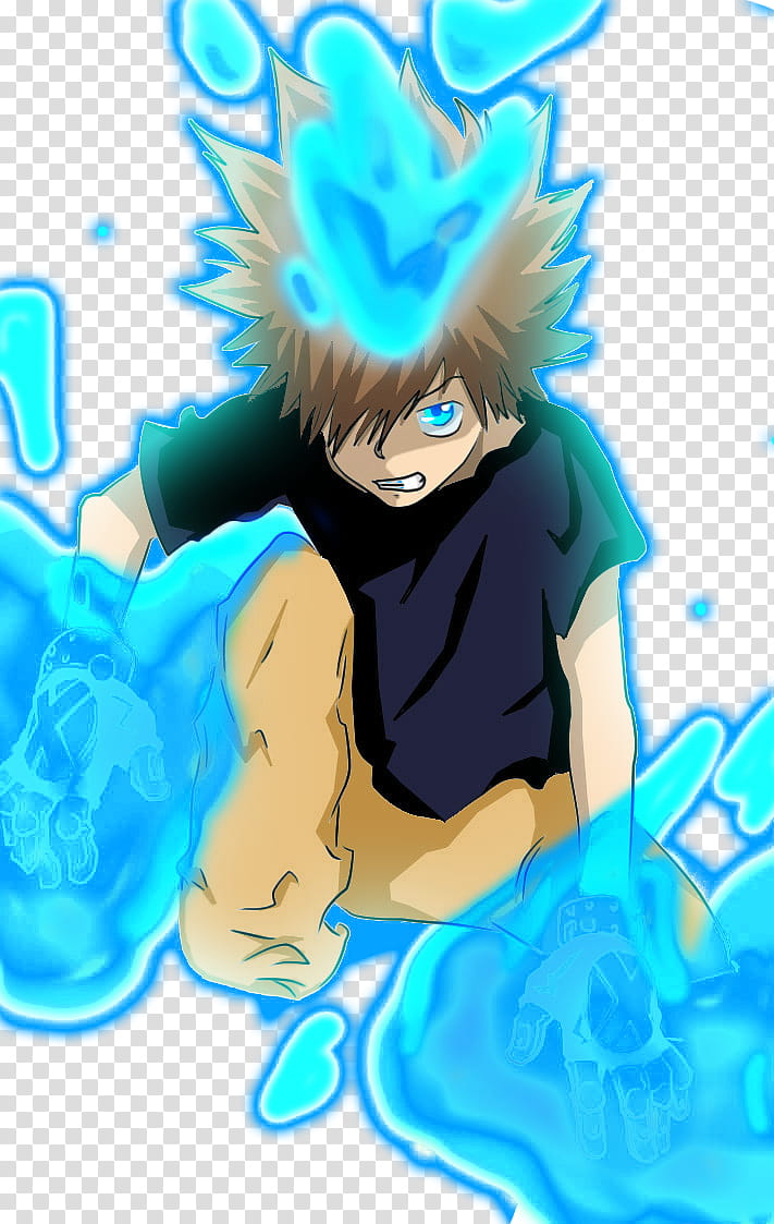 Khr Tsuna Blue Flame Xd Transparent Background Png Clipart Pngguru
