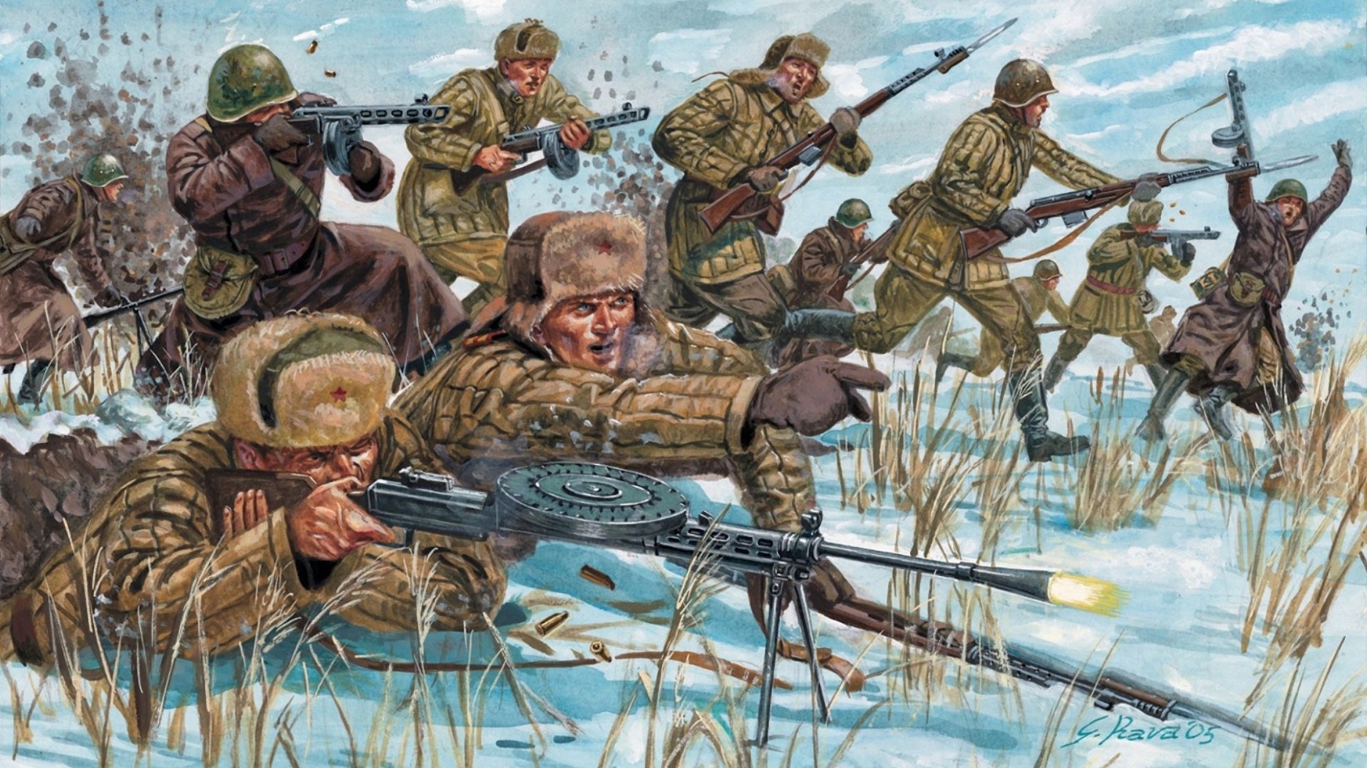 Russian Infantry Ww2 Wallpaper