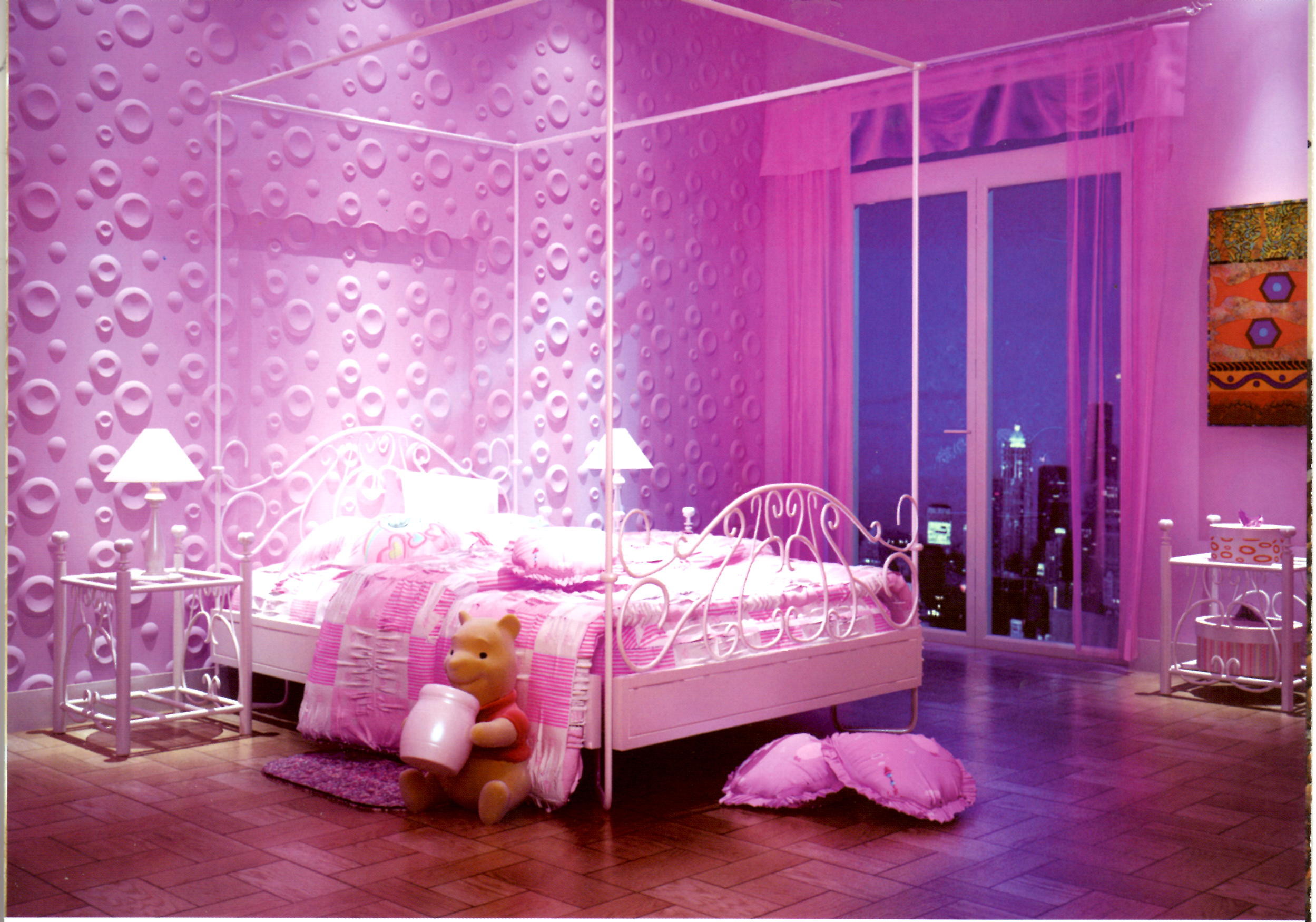 Pink Bedroom Wallpaper Girly Hayden Patiere