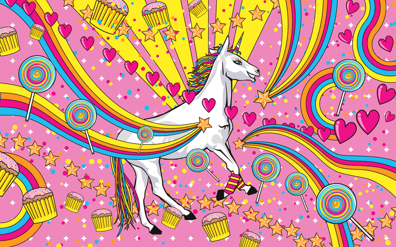 rainbows and unicorns wallpapers