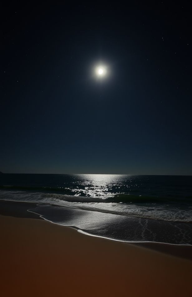 Beach Night Hd Wallpaper