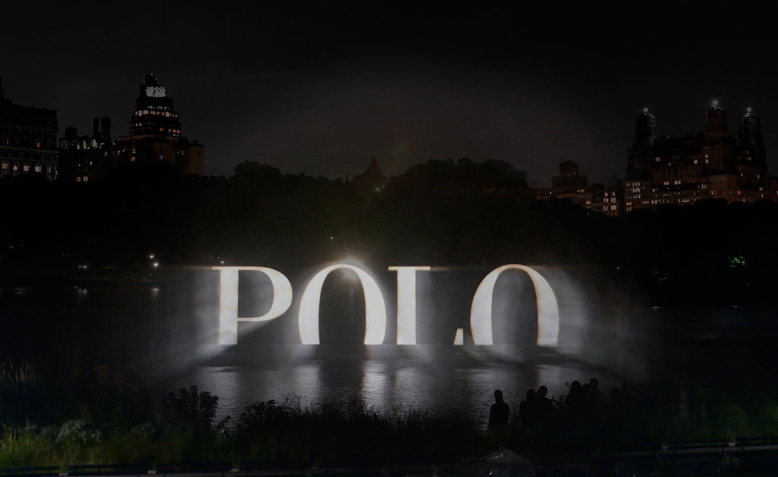 Ralph Lauren Polo S 4d Holographic Wall Of Water Lights Up Central