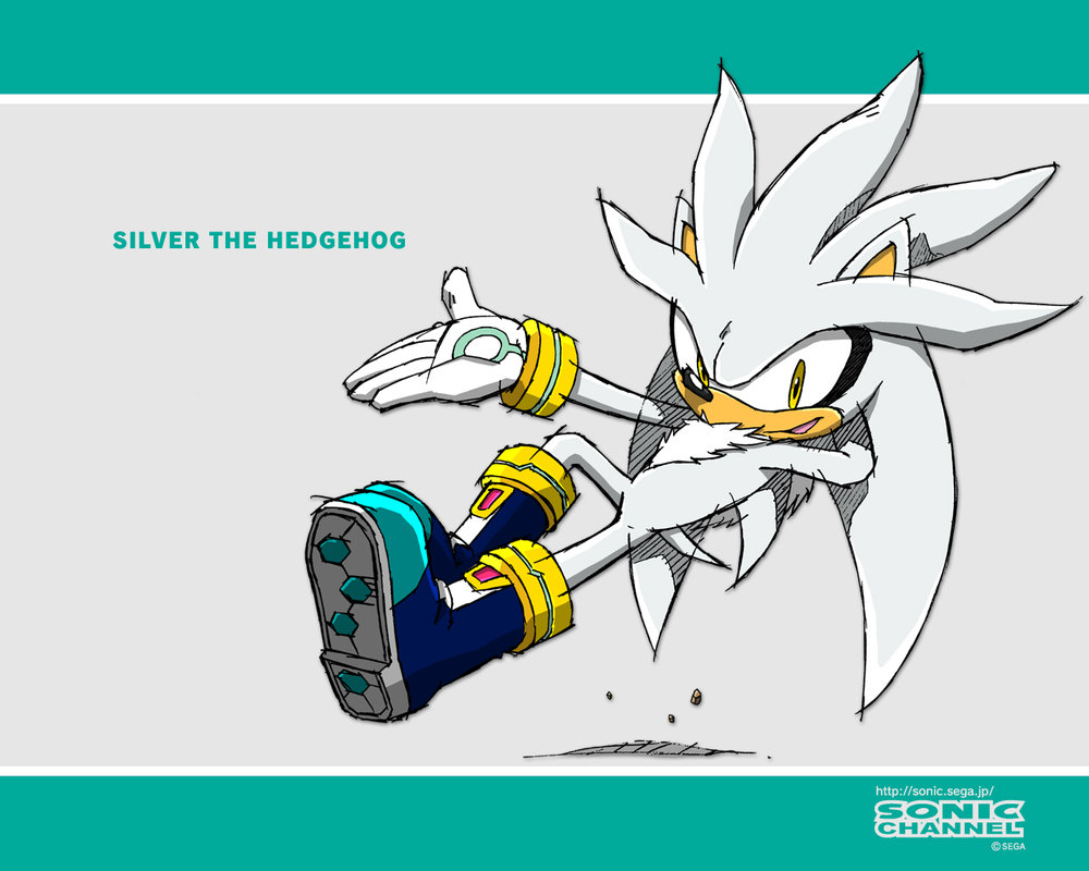 Silver the Hedgehog Wallpaper by bloomsama on