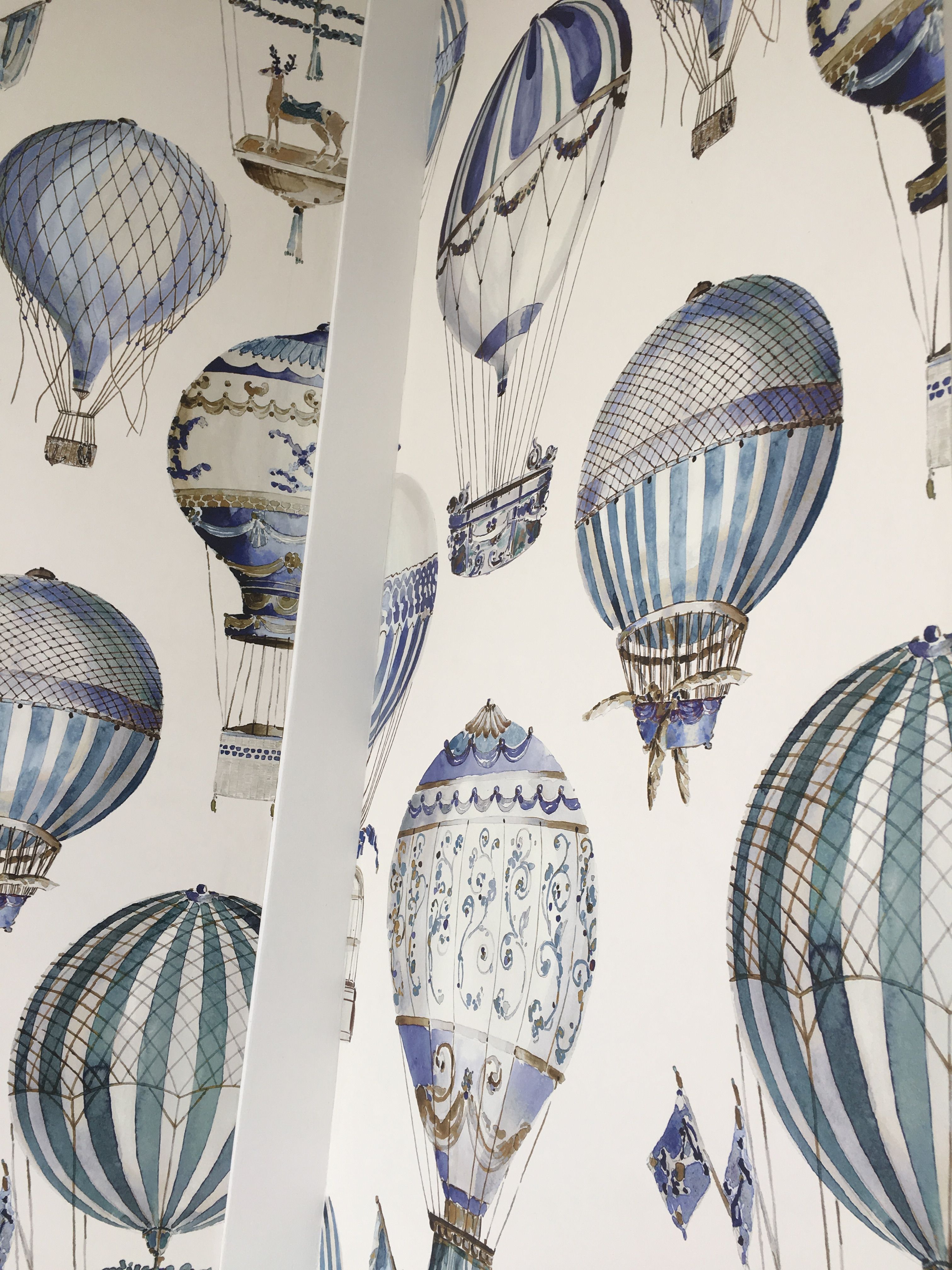 Hot air balloon wallpaper Bathroom Paris Air balloon