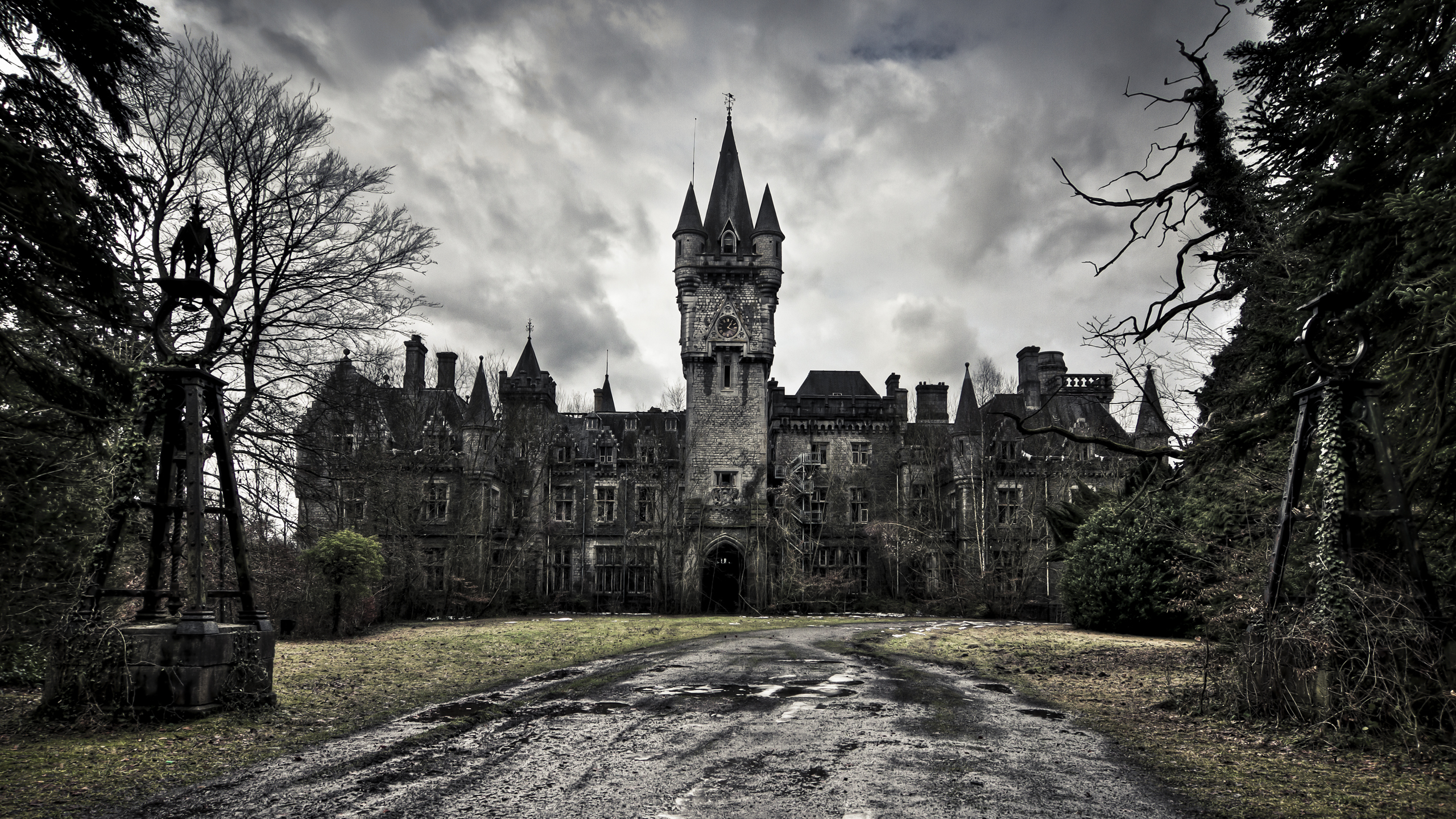 Victorian Abandoned Palace Old Buildings Wallpaper