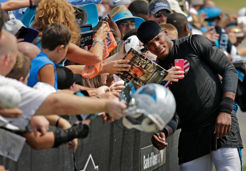 Cam Newton In Photos Athletes Fans And Selfie Assists Forbes