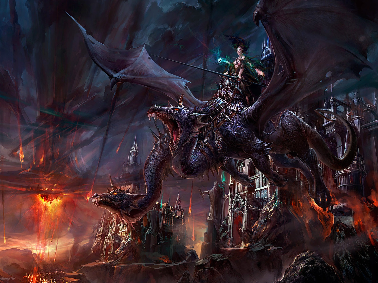 Dark Fantasy Dragon Wallpaper Full 1080p Ultra HD