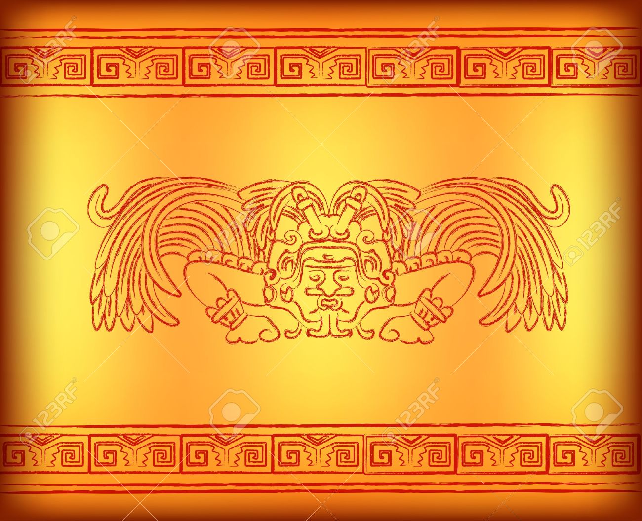 Mayan Computer Background Free download Ancient Mayan Calendar abstract color Background Painting ...
