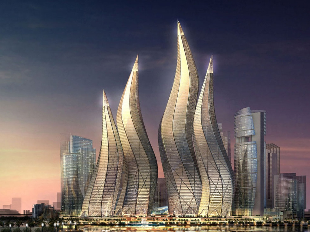 Download Etihad Towers Abu Dhabi 4K Wallpapers Wallpaper  GetWallsio