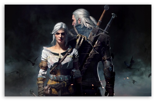 The Witcher Wild Hunt Geralt And Ciri HD Wallpaper For Standard