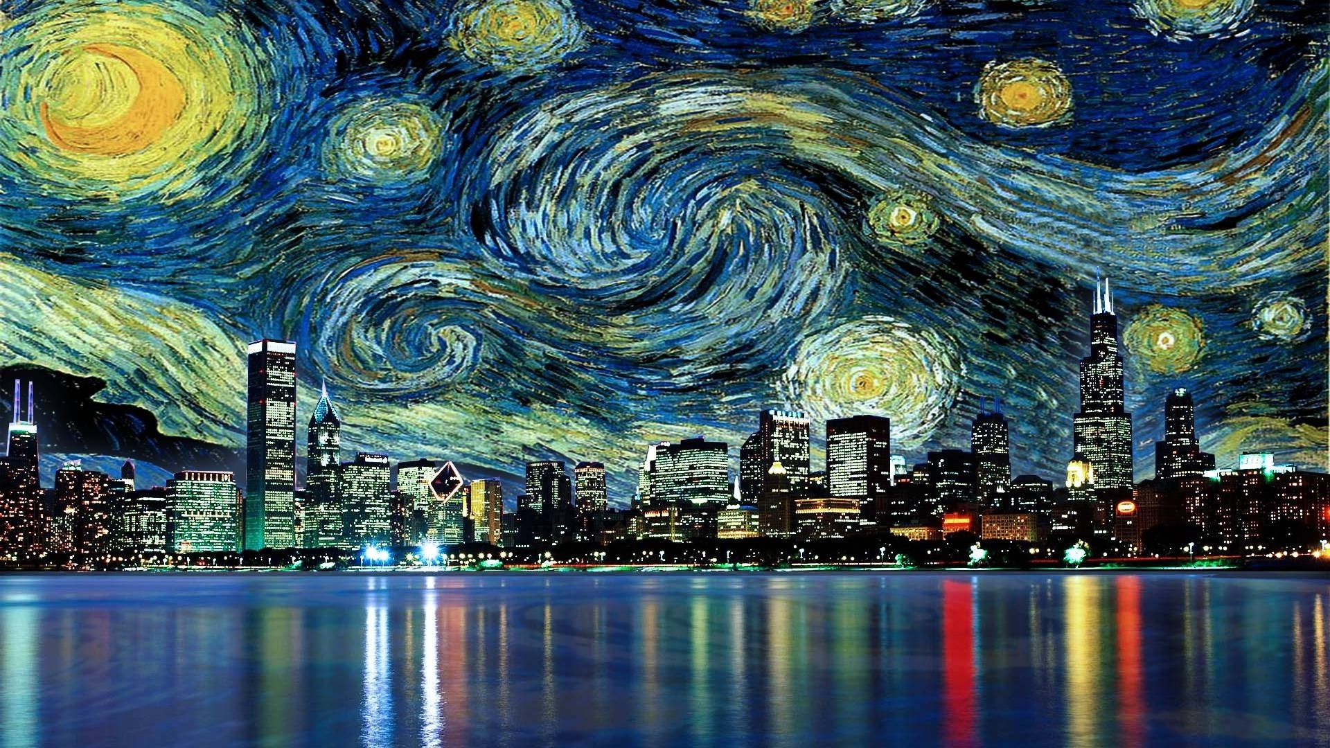 Vincent Van Gogh Starry Night Wallpaper