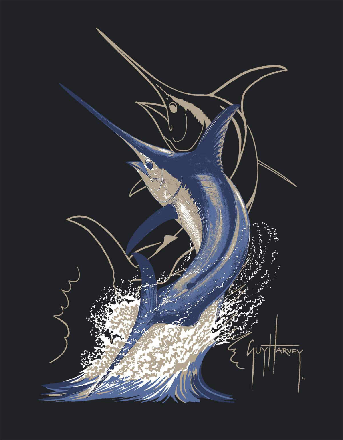 Guy Harvey Wallpaper Sailfish Atlantic Blue Marlin Swordfish