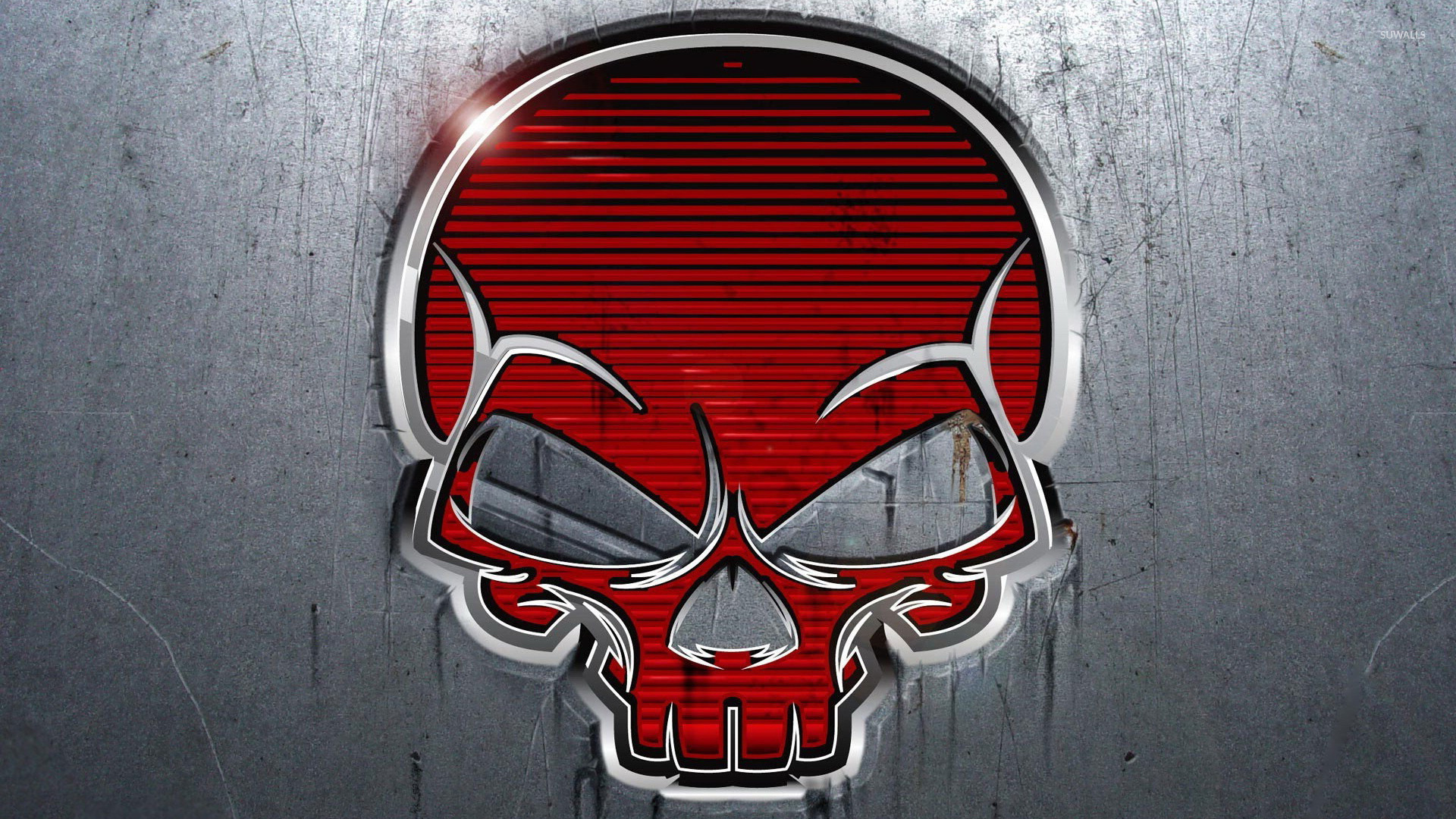 Red Skull Wallpaper Artistic