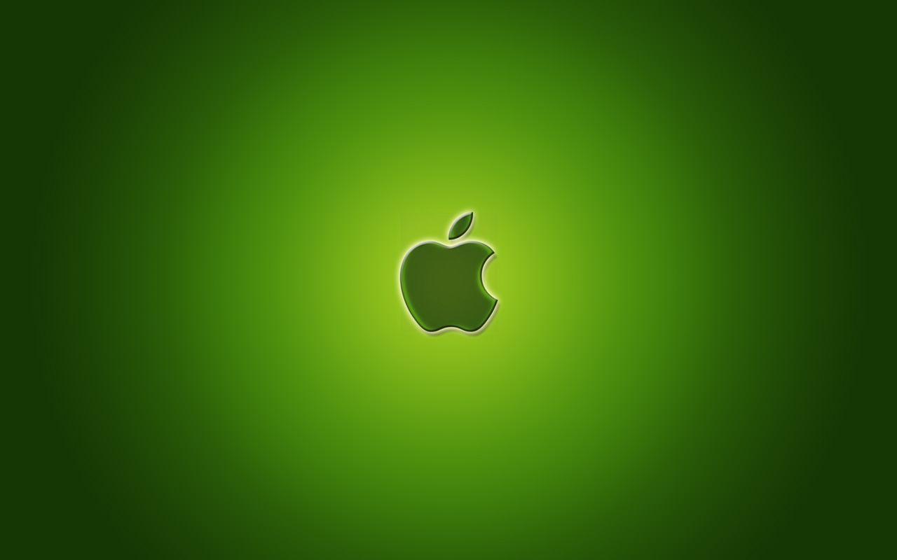 Green Apple Logo Wallpaper By A L E X Customization Mac Pc