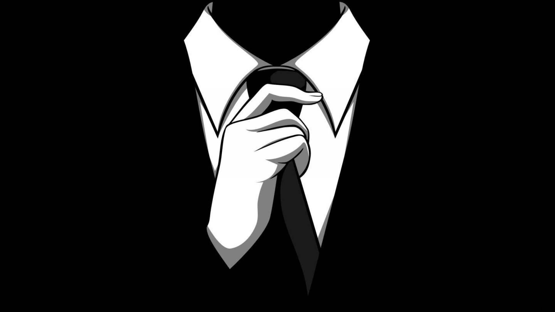 Anonymous Suit Wallpaper