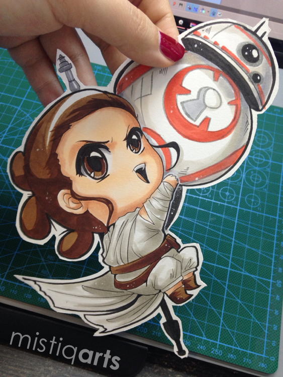 Rey And Bb8 Paperchild By Mistiqarts