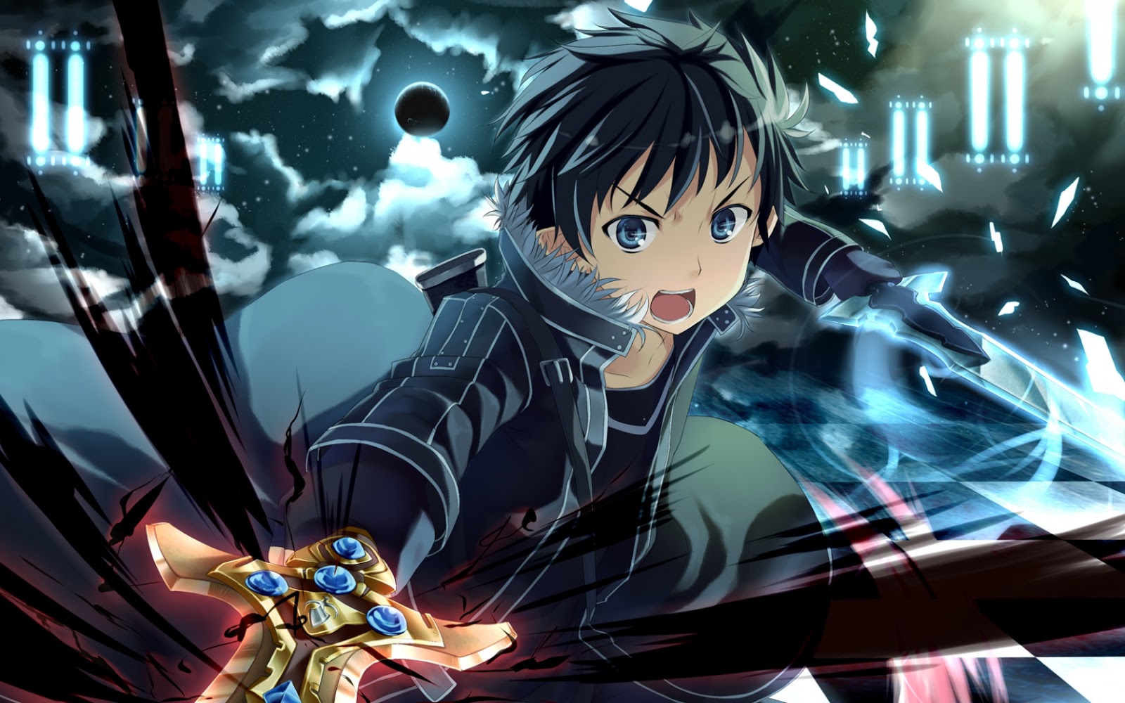 Sword Art Online Kirito Male Guy Boy Anime HD Wallpaper Desktop Pc