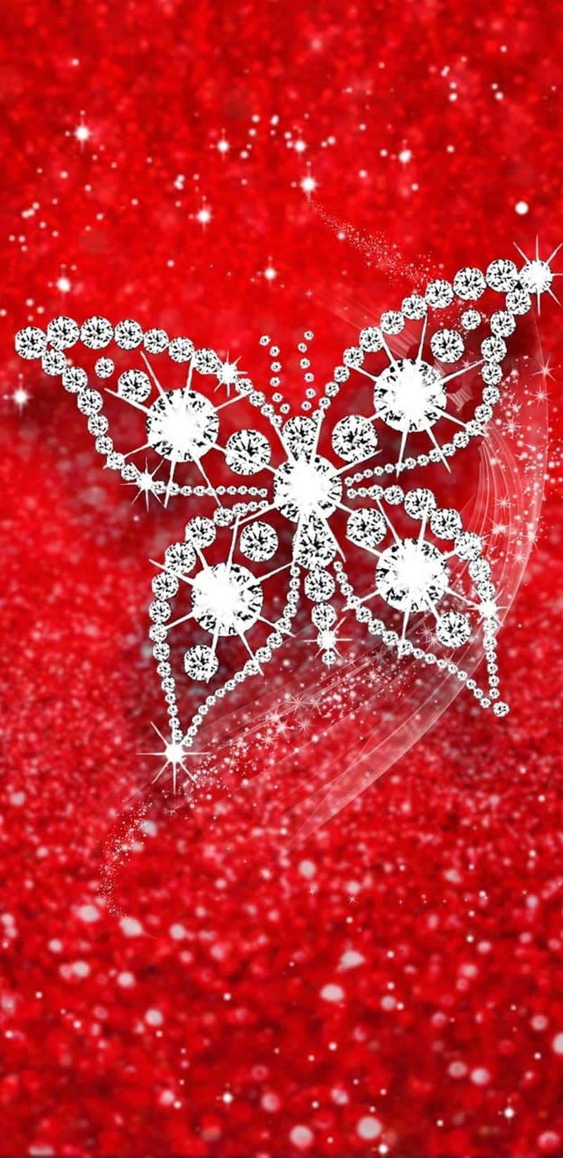A Magical Glitter Butterfly Fluttering In The Breeze Wallpaper