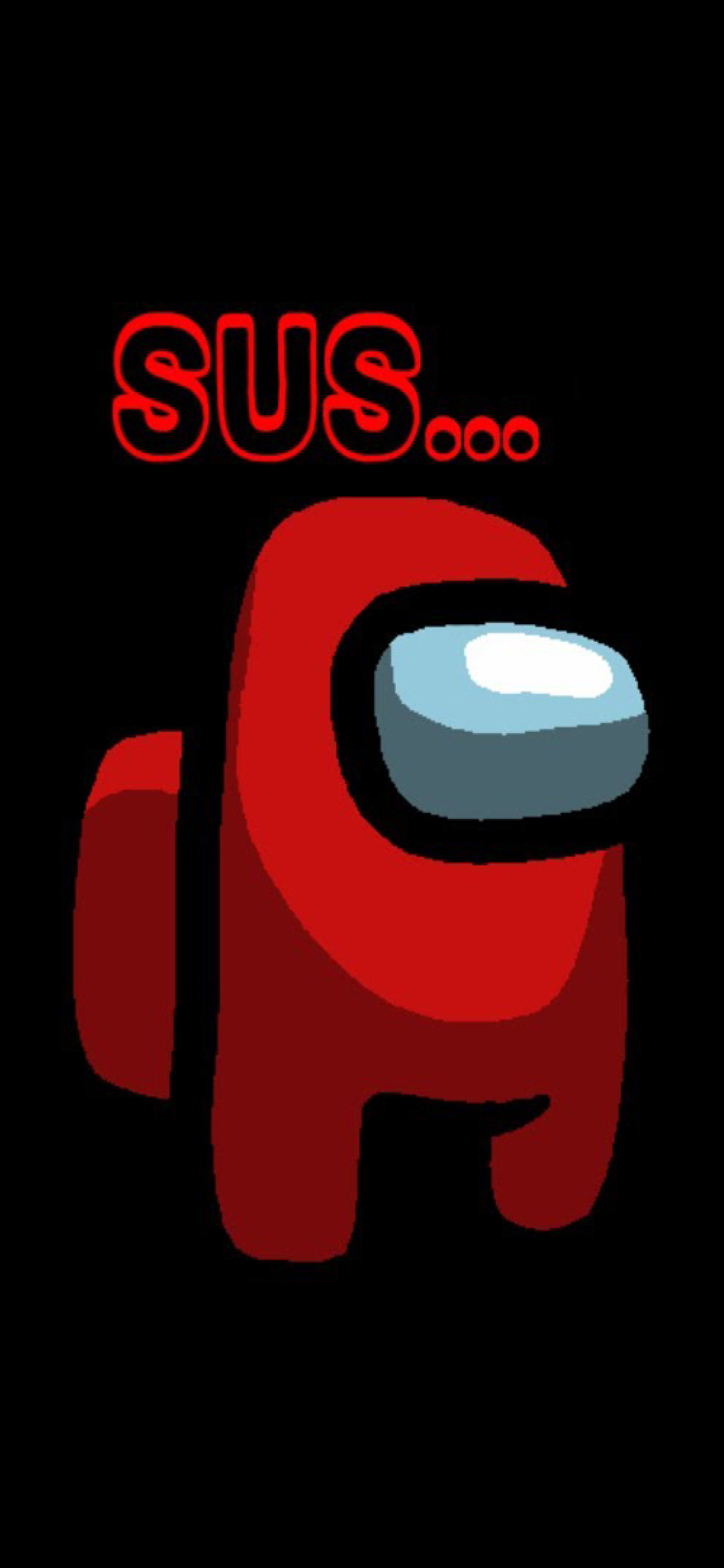 Among Us Red Wallpaper