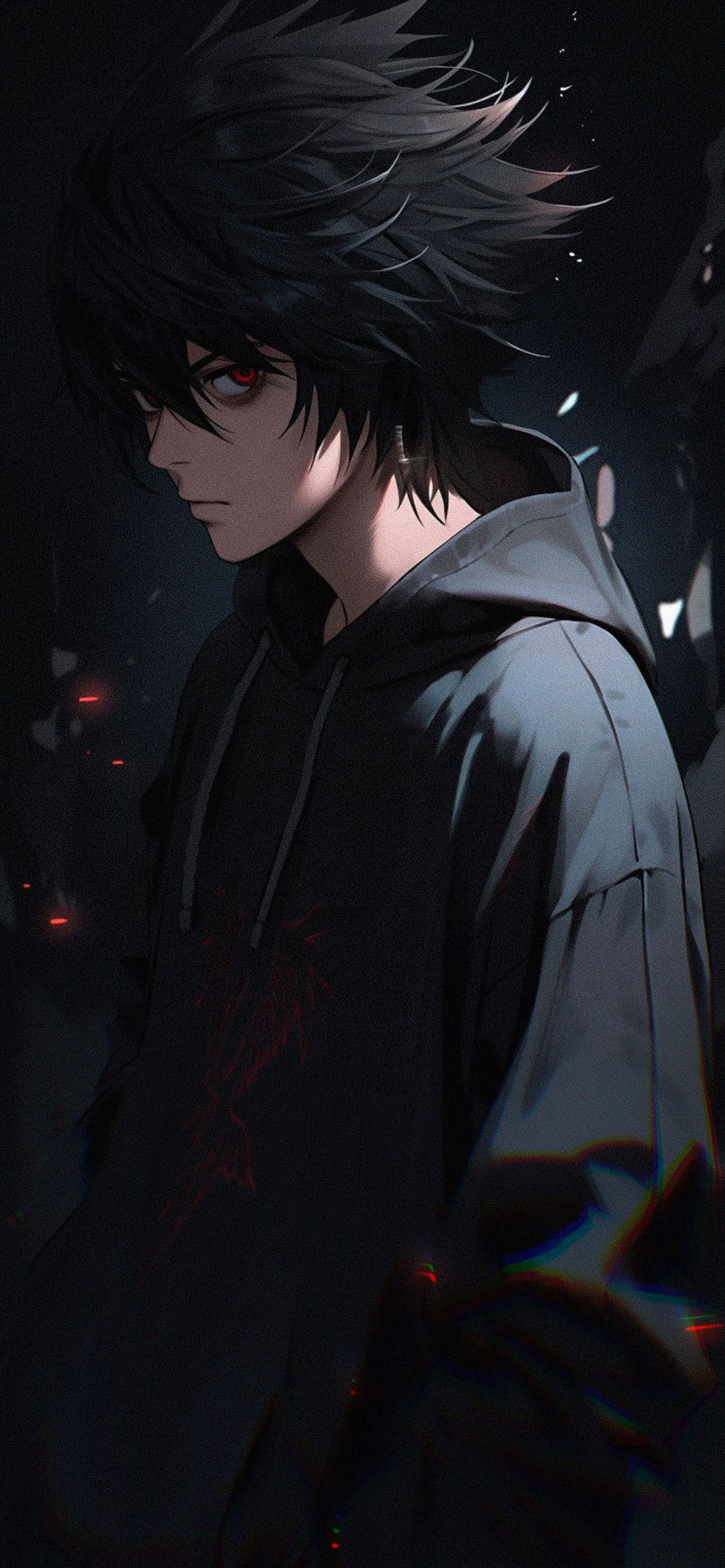 Death Note L Black Wallpaper For iPhone