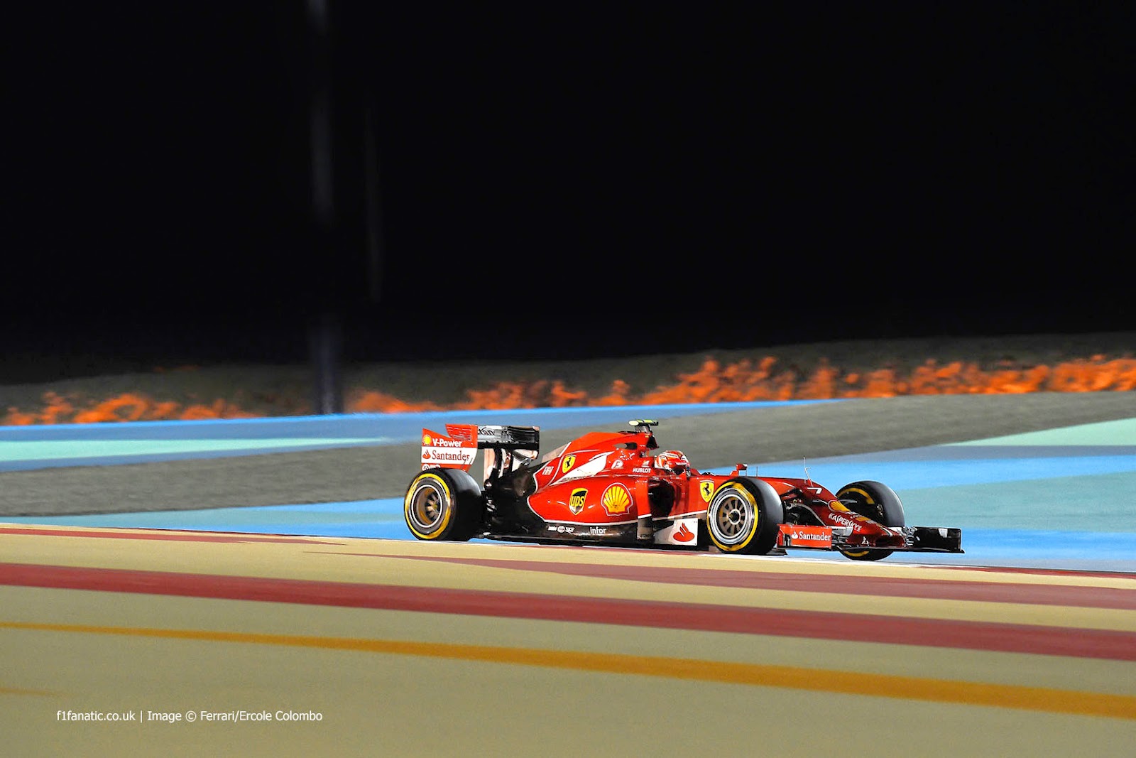 Kimi Raikkonen Ferrari F14t F1 Bahrain Gp
