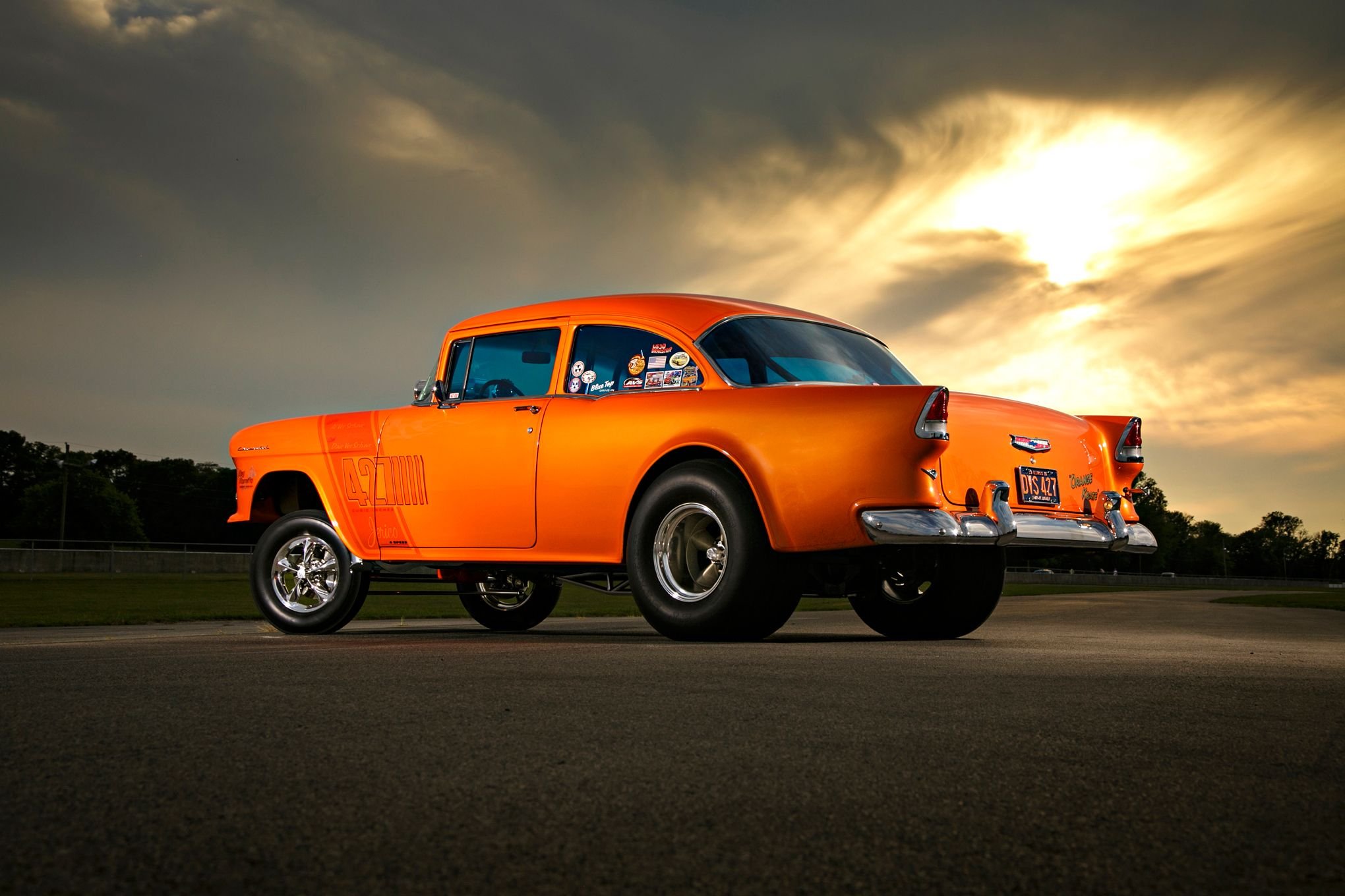Chevrolet Chevy Coupe Gasser Drag Old Style Race Usa