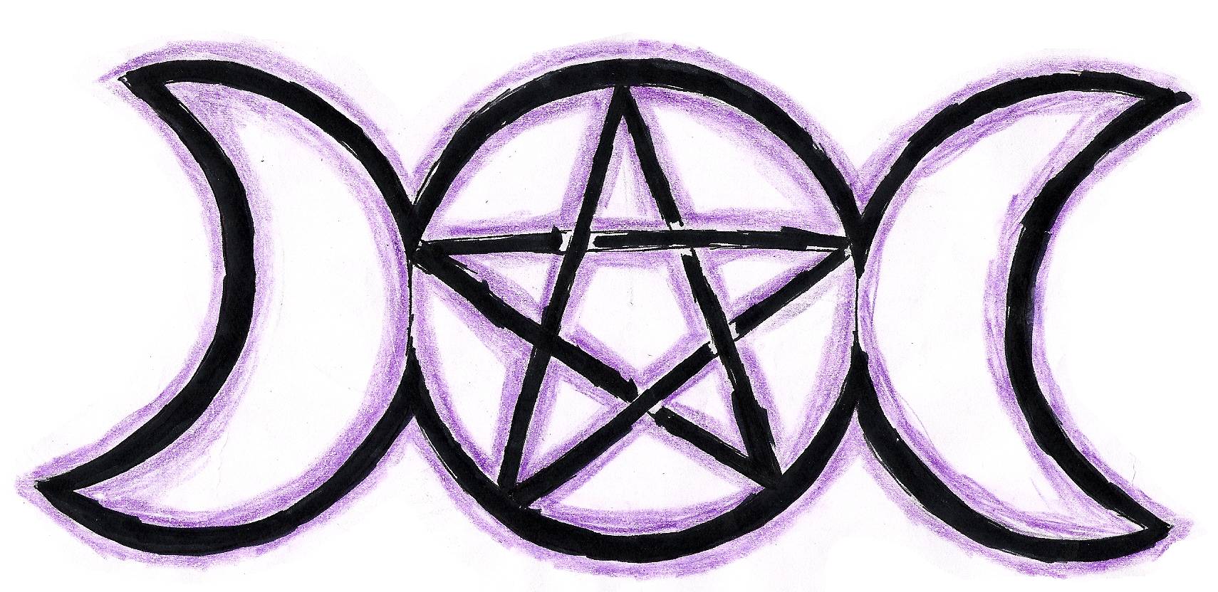 Wiccan Pentagram Goddesses By