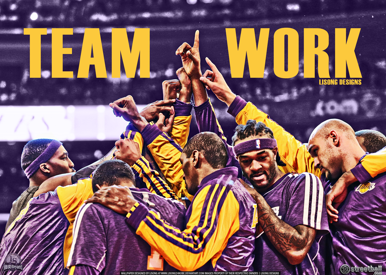 Teamwork La Lakers Nba Wallpaper HD Cute