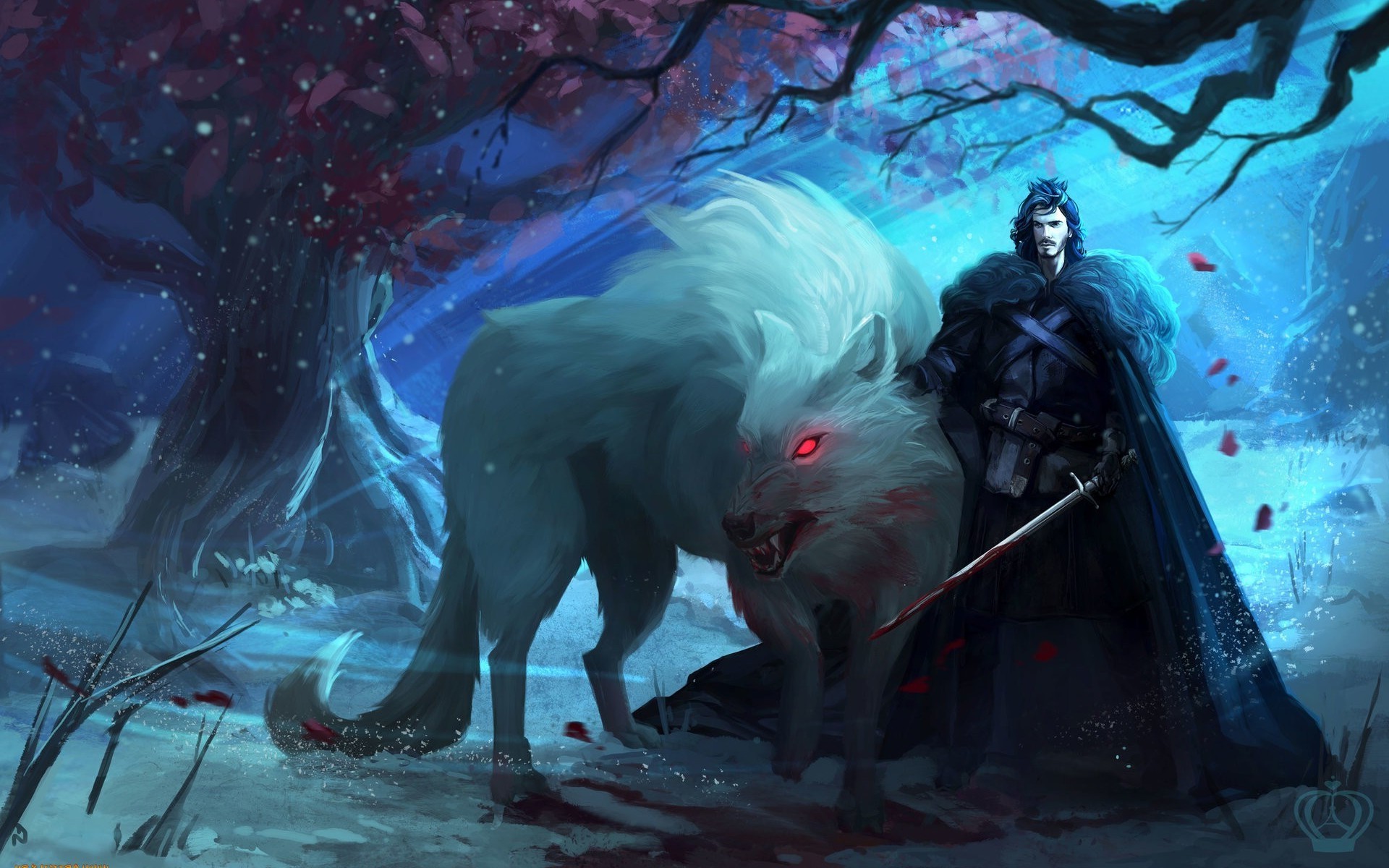 Game Of Thrones Wolf Direwolves Direwolf Concept Art Sword