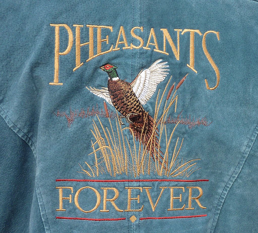 Pheasants Forever Suede Leather Vintage Jacket From Rarefinds On