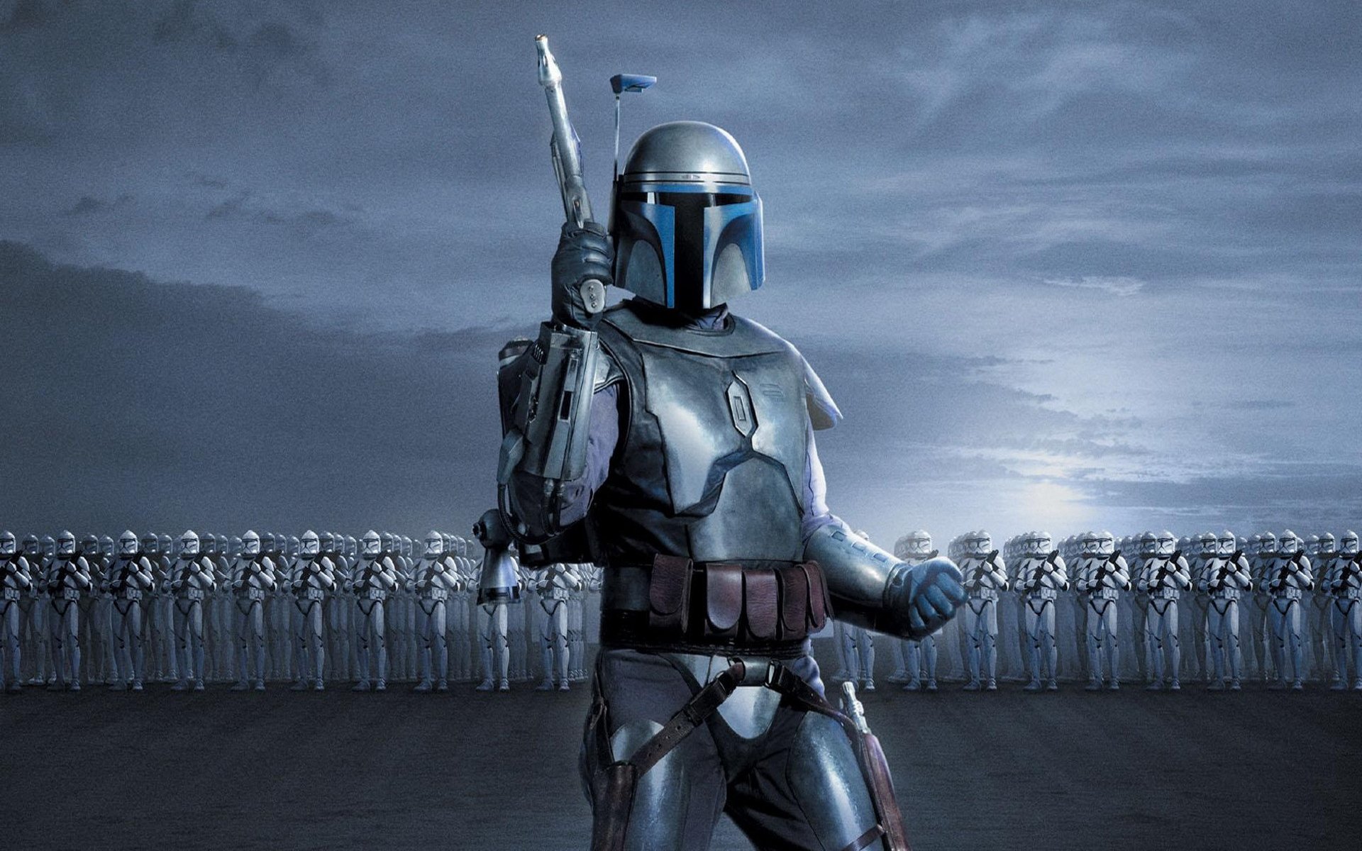 Star Wars Attack Clones Sci Fi Action Futuristic Movie Film Warrior