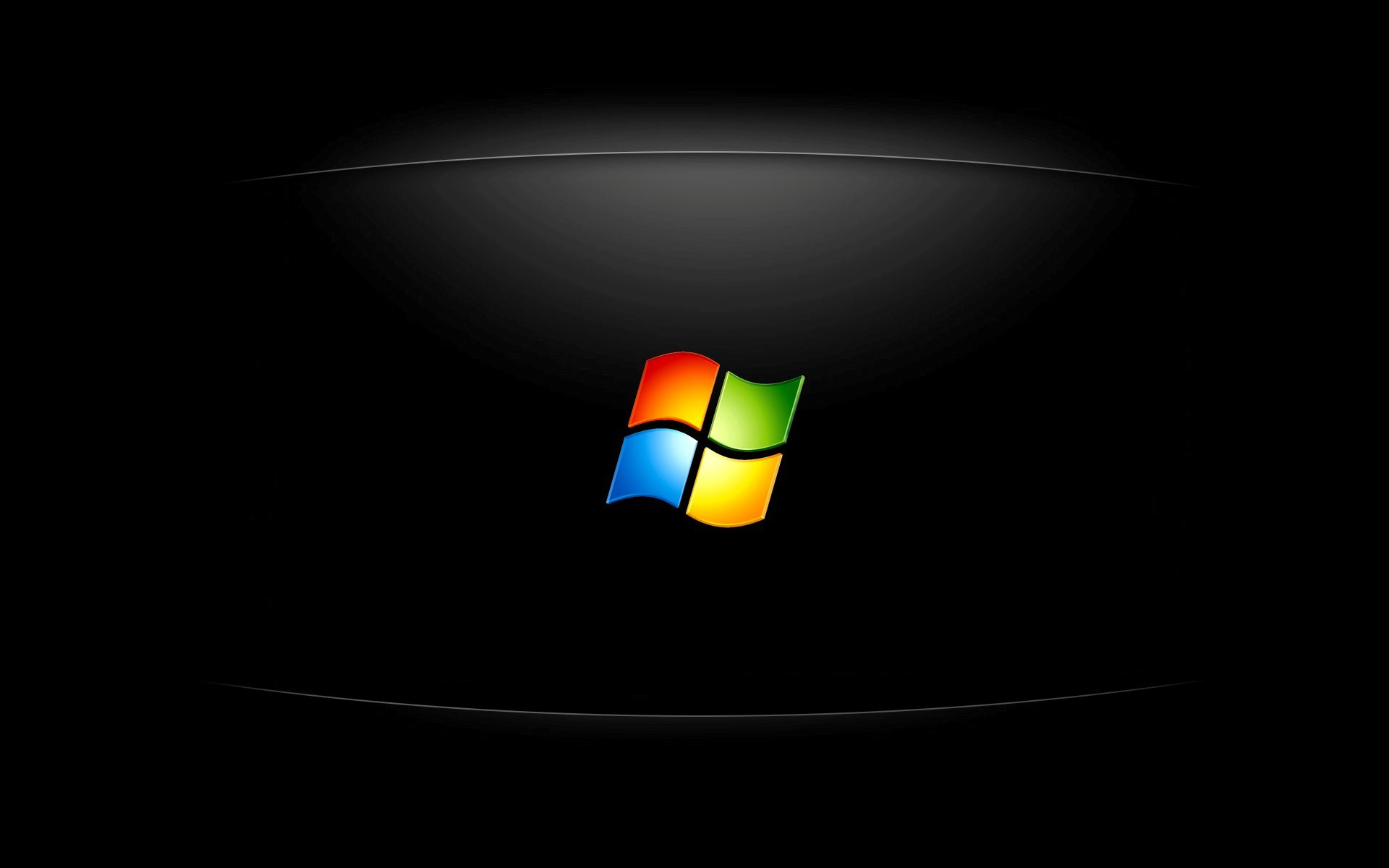 Windows Logo in Black Background HD Wallpapers