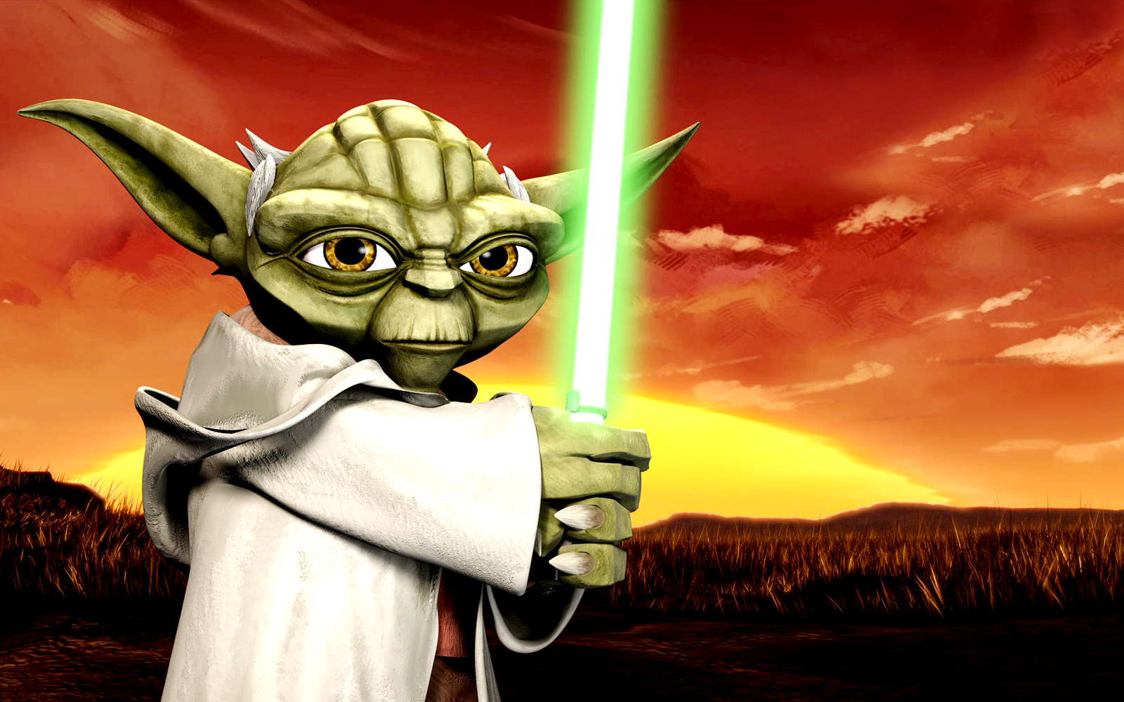 Master Yoda Star Wars HD Wallpaper Background
