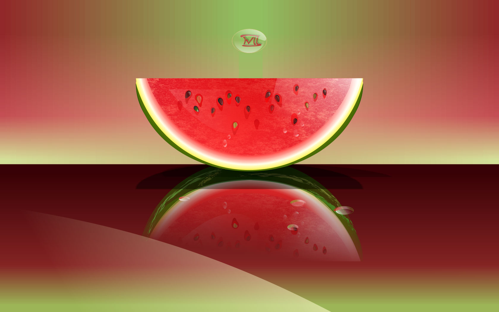 Watermelon Slice Widescreen Wallpaper