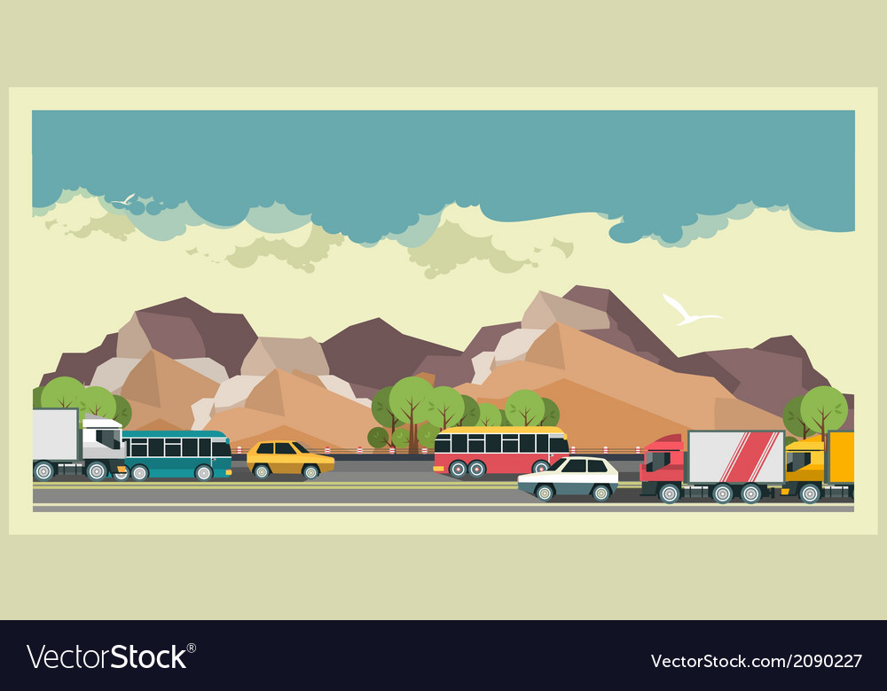 Transportation Background Royalty Vector Image