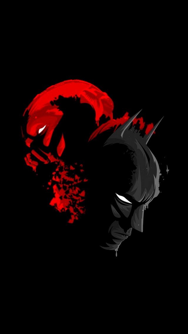Batman And Bane iPhone Wallpaper
