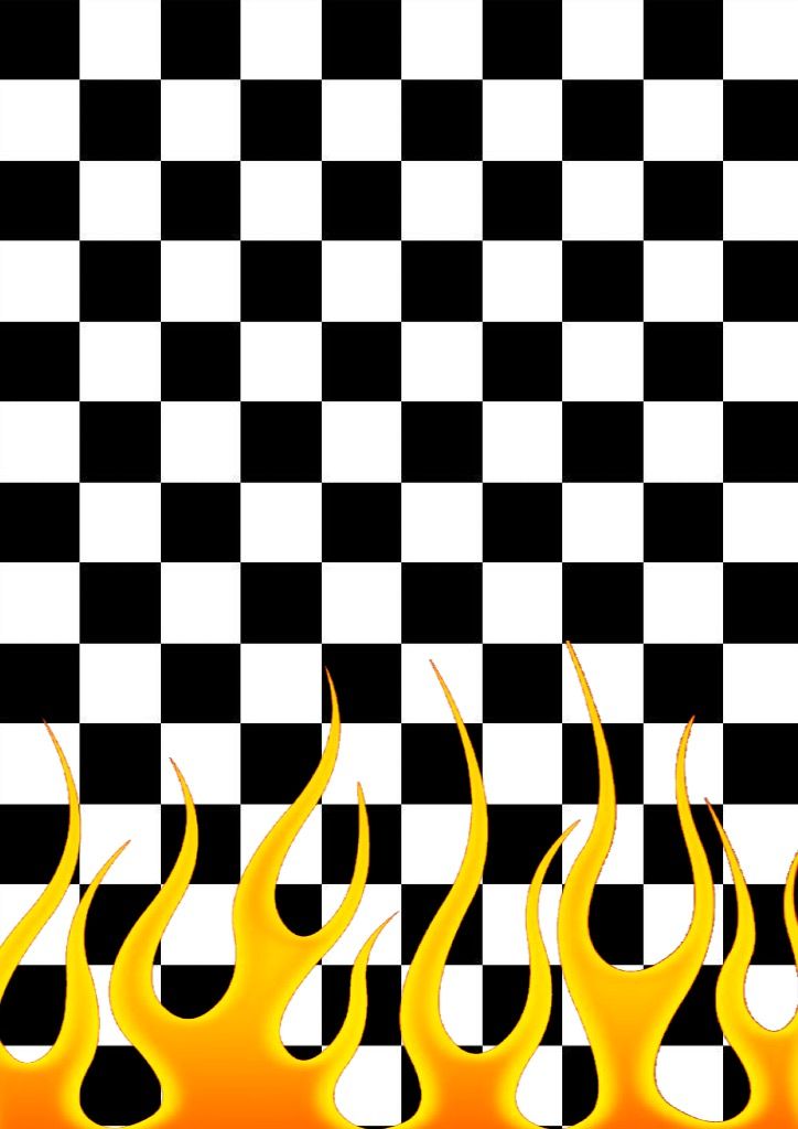 Checkered Flames One Side Wallpaper Made By Nastyzen iPhone