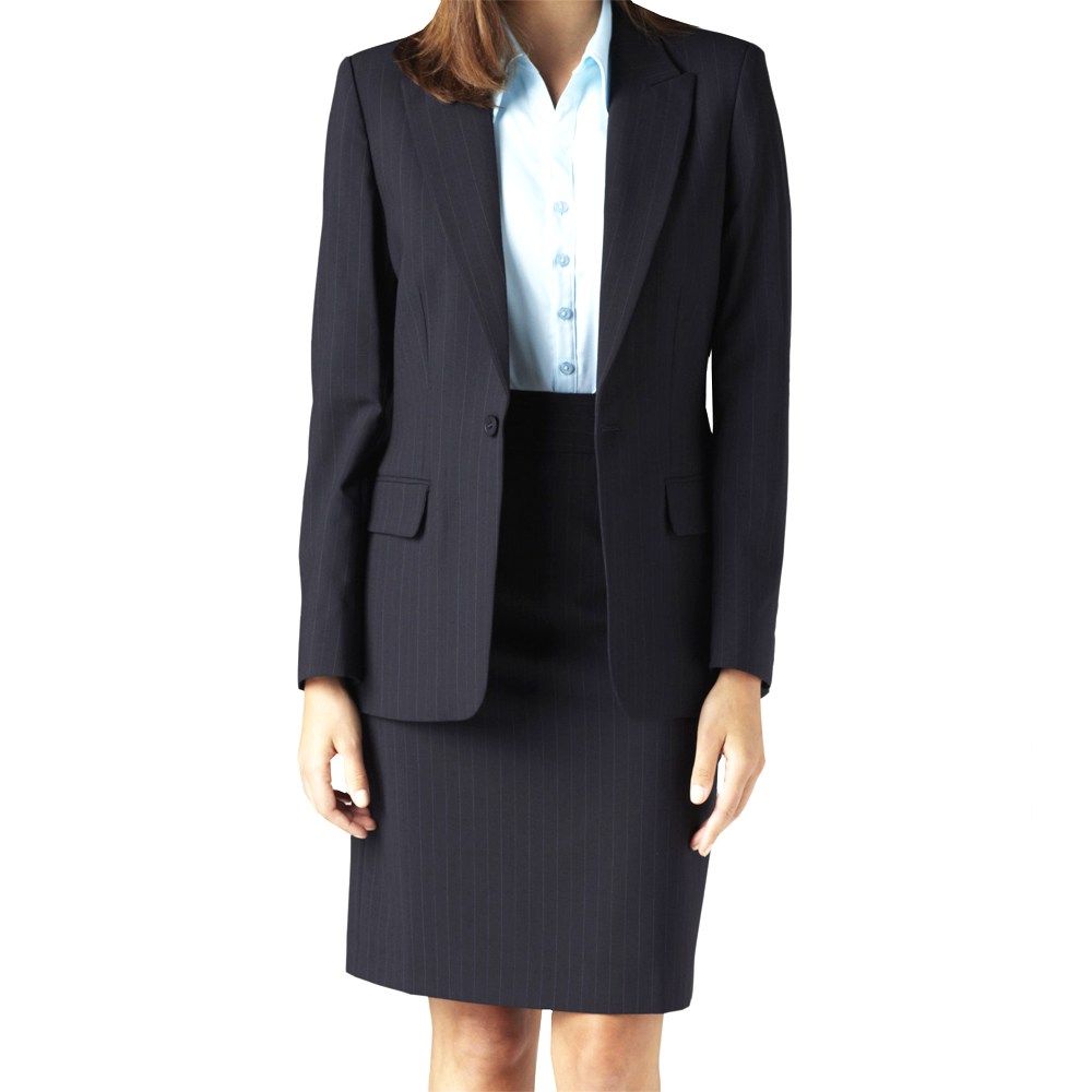 Navy Blue Skirt Suit Womens Suits At Pinstripe Picture HD