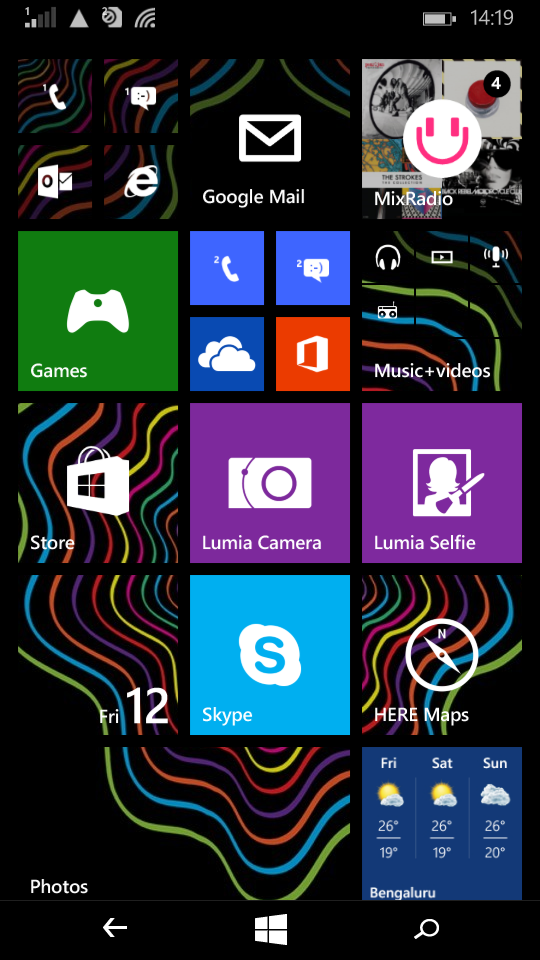 Microsoft Lumia 535 background