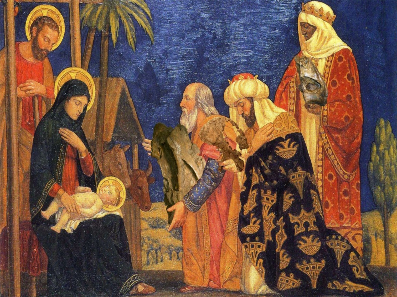 Religious Christmas Background Wallpaper9