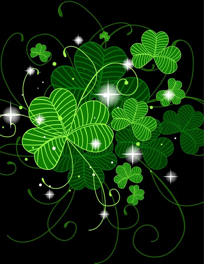 Goodnight Image With Shamrocks Peace And Happiness To All In