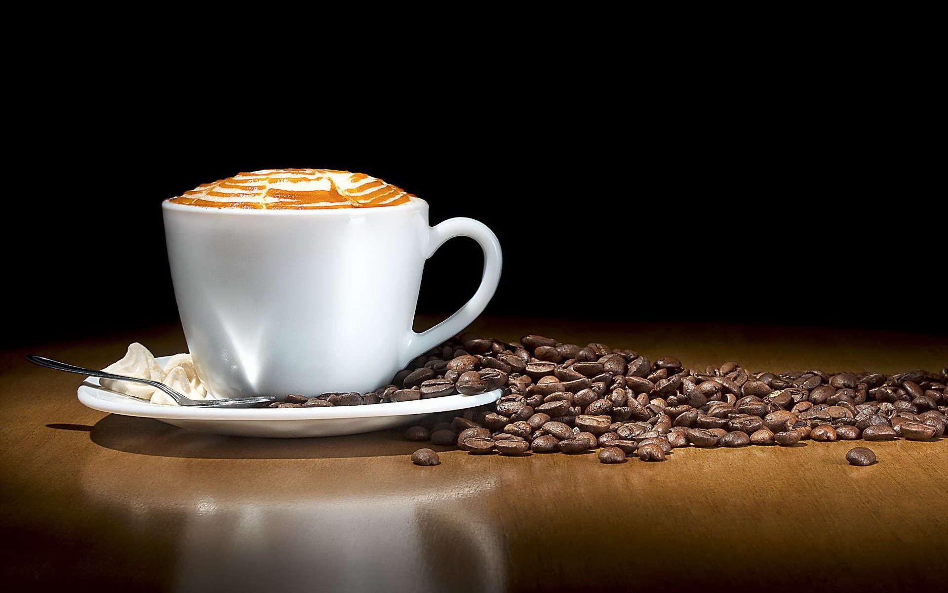Cold coffee and beans HD Wallpapers Rocks