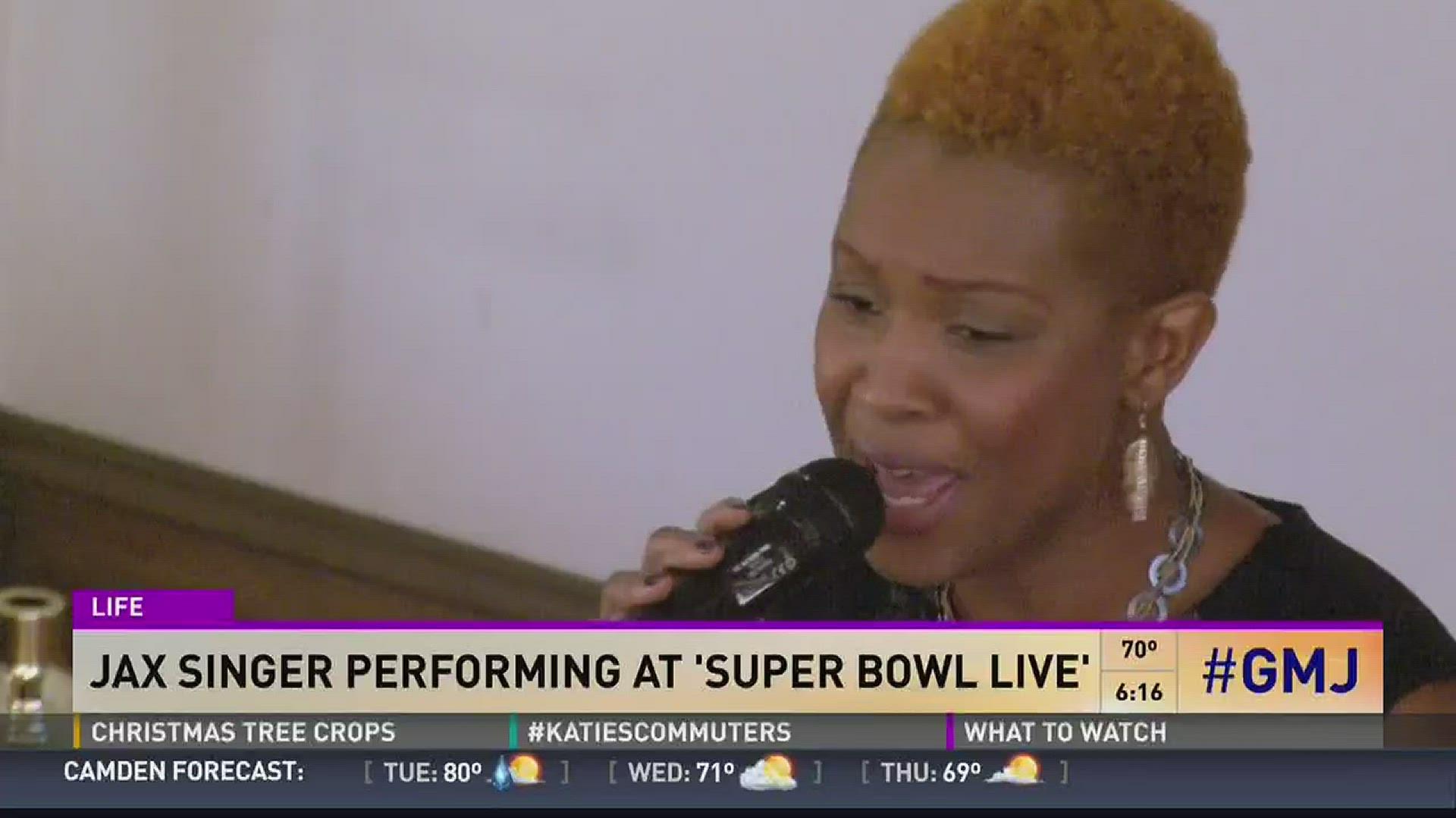 Jax singer performing at Super Bowl Live firstcoastnewscom