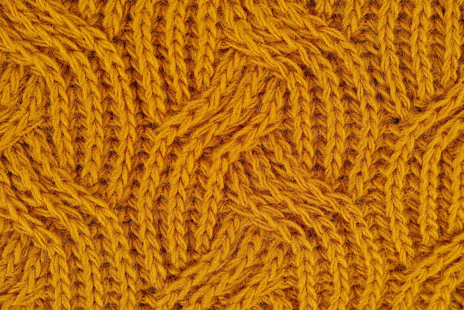HD Wallpaper Orange Knit Yellow Fabric Wool Yarn Kazakh