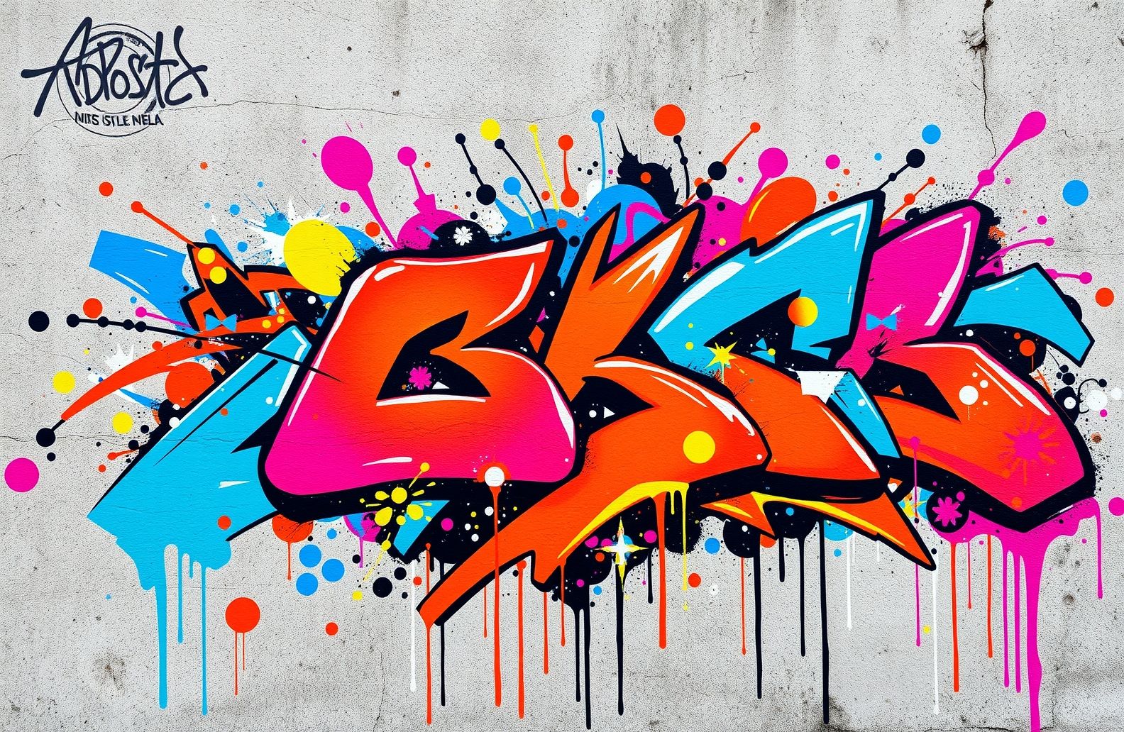 Abstract Graffiti Wallpaper