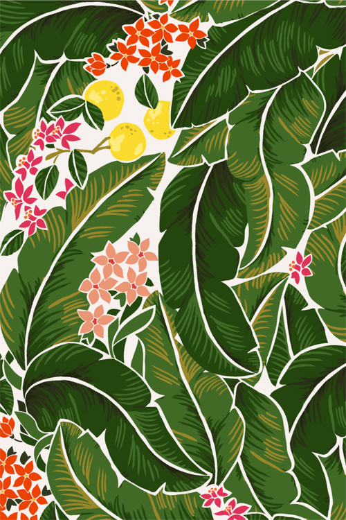 Banana Leaf Wallpaper Pattern Banana leaves pattern and
