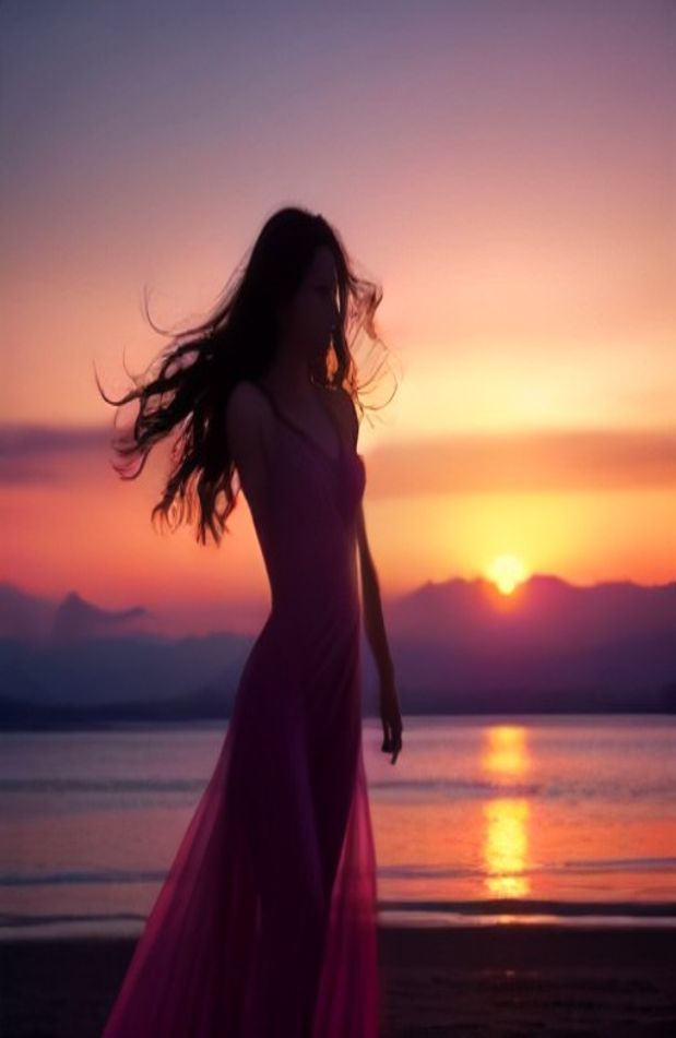 Woman Silhouette Wallpaper