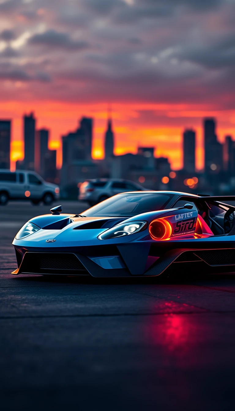 Ford Gt Supercar Phone Wallpaper