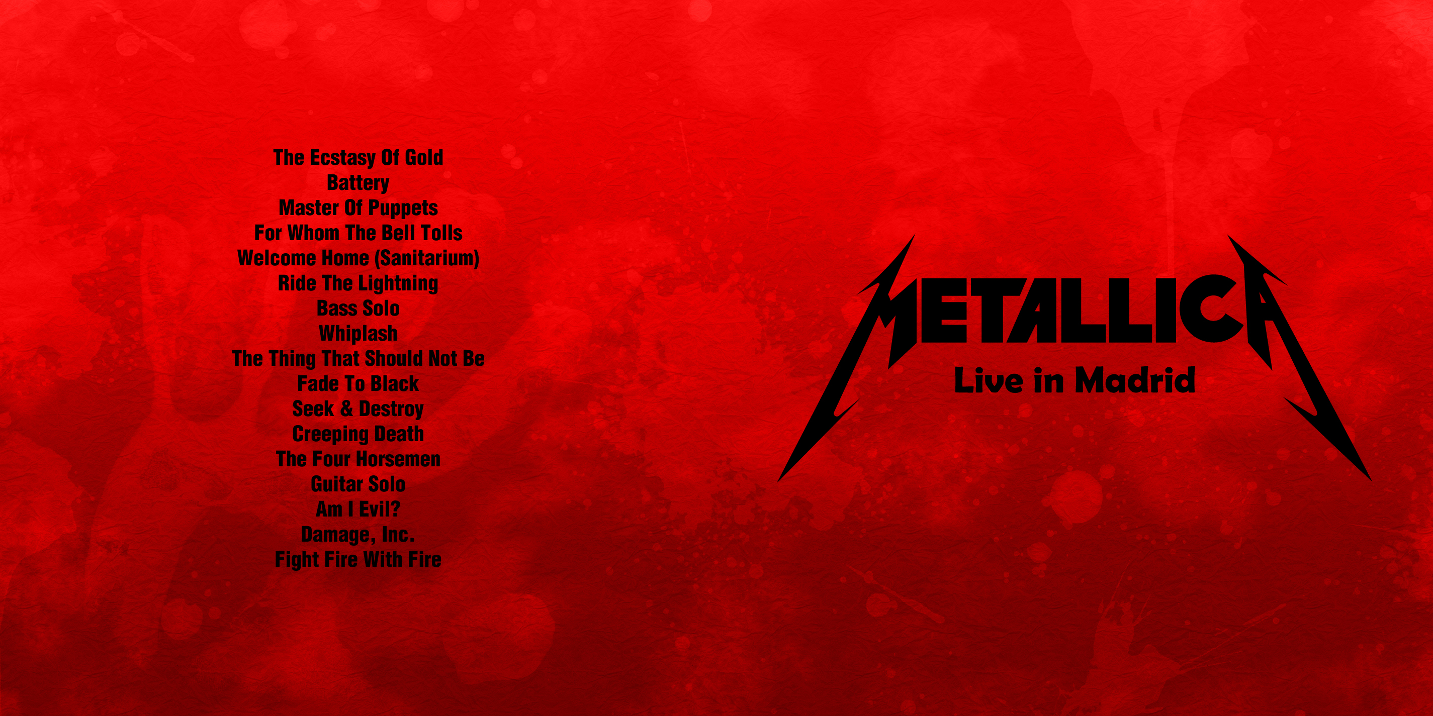 Metallica Thrash Metal Heavy Album Cover Art Poster